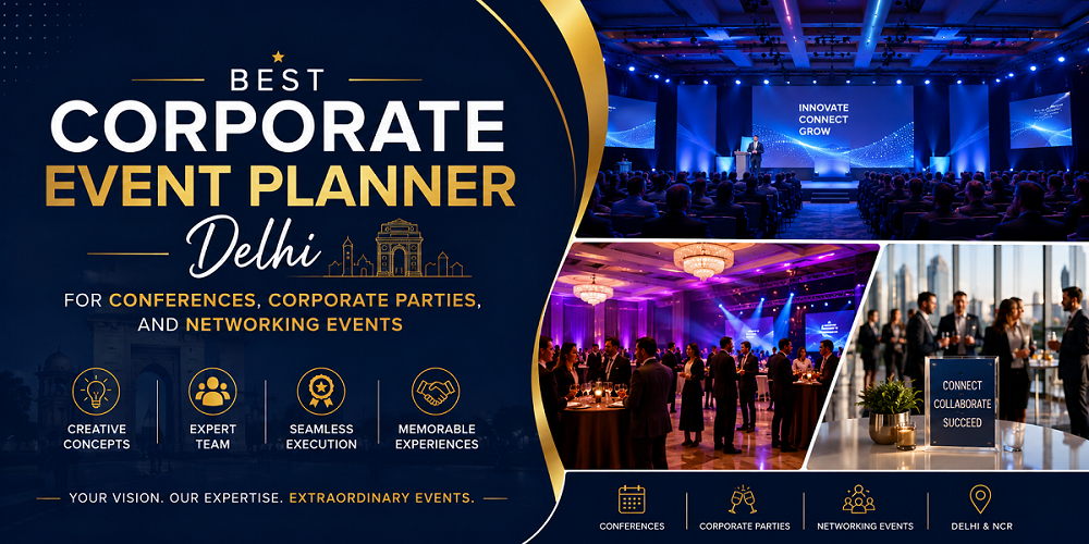 Best Corporate Event Planner Delhi for Conferences, Corporate Parties, and Networking Events